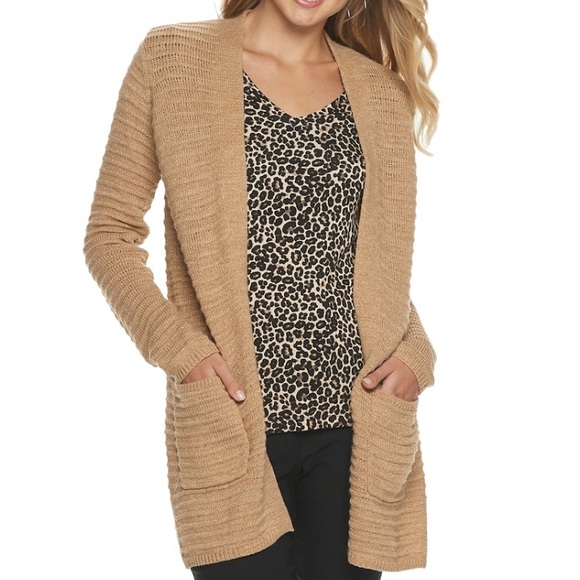 camel cardigan sweater womens